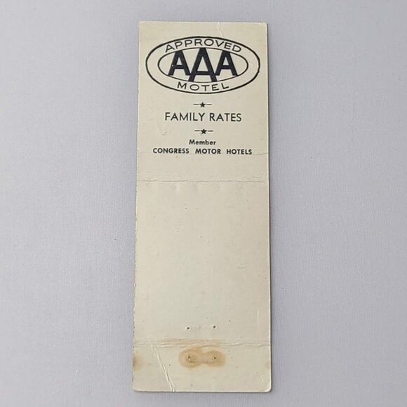 Front Strike Matchbook Cover Lincoln Motor Lodge Gettysburg PA Pennsylvania - Picture 5 of 5